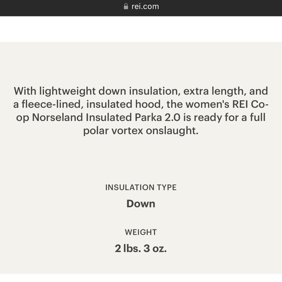 NWT REI Norseland insulated jacket 2.0 size 3X - Picture 5 of 7